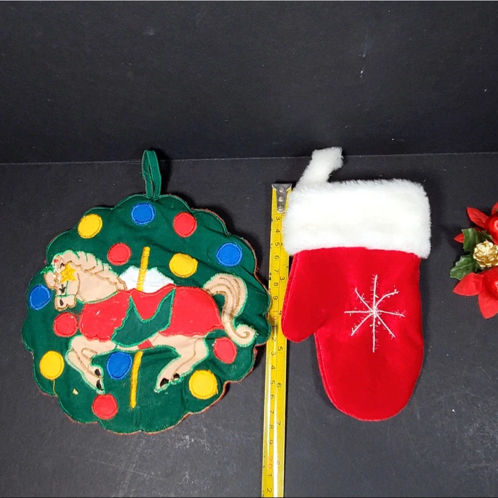 Vtg Christmas Junk Drawer Lot of 20+ Tree Ornaments Holiday Indoor Decorative